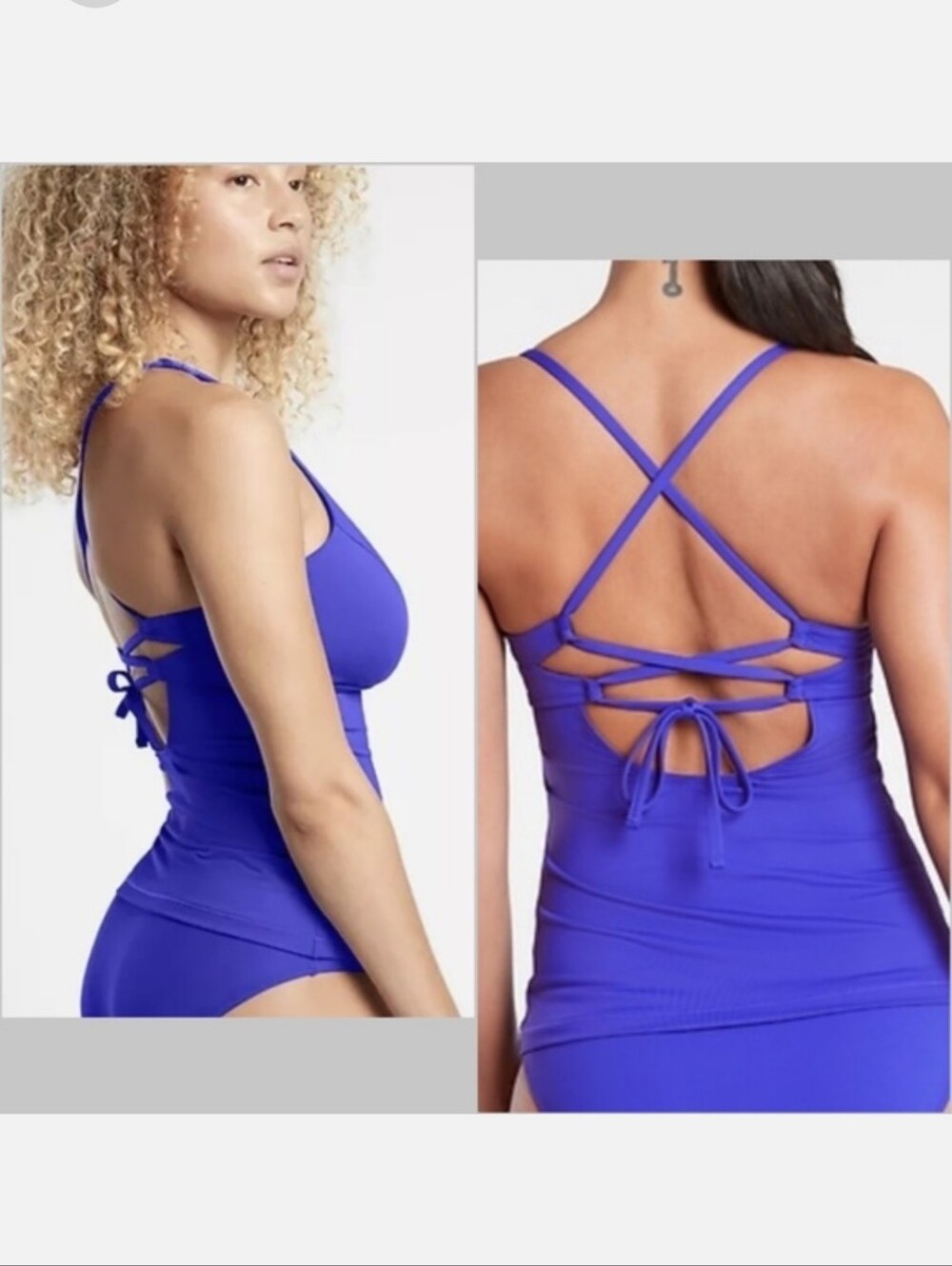 NWT Athleta Triangle Tankini Med D- DD
